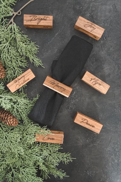 Napkin Rings - Merry